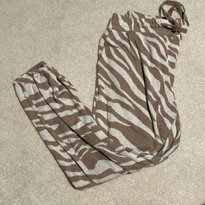 zebra stripe bb dakota sweatpants